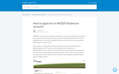 How to apply for an MCEDT/GoSecure account? | CabMD ...