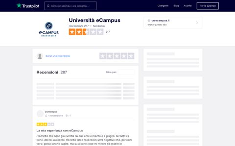 Università eCampus | Leggi le recensioni dei servizi di ...