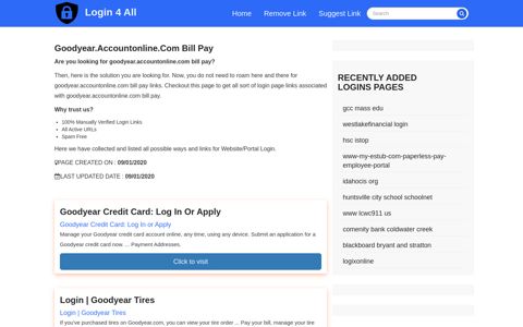 goodyear.accountonline.com bill pay - Official Login Page ...