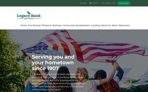 Legacy Bank and Trust | Trusted Banking Since 1907