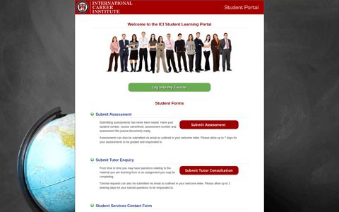 International Career Institute - Student Portal