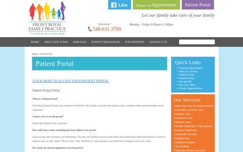 Patient Portal - Front Royal Family Practice