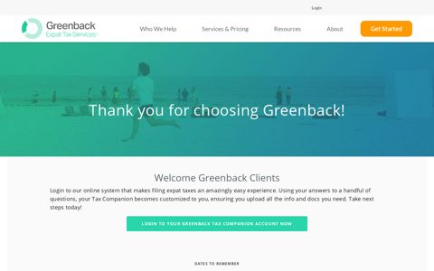 Welcome Greenback Clients - Greenback Expat Tax Services