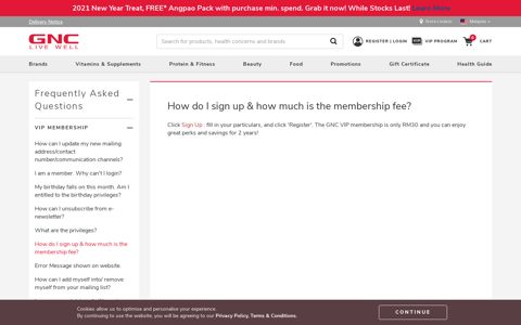 How do I sign up & how much is the membership fee? - GNC ...