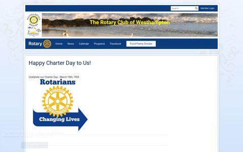Happy Charter Day to Us! | Rotary Club of Westhampton