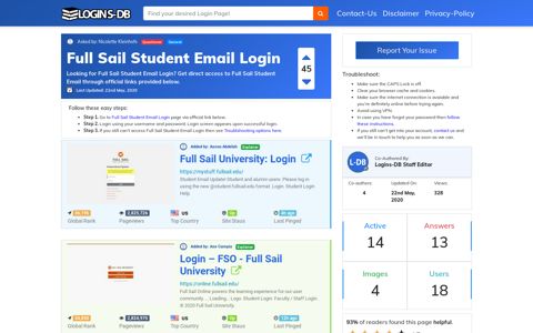 Full Sail Student Email Login - Logins-DB