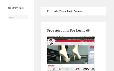 Free Leche69.com Login Account - Free Porn Pass