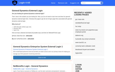 general dynamics external login - Official Login Page [100 ...