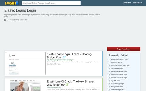 Elastic Loans Login - Loginii.com