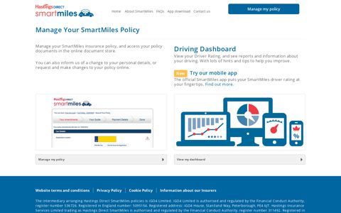 Manage Your SmartMiles Policy | Hastings Direct SmartMiles ...