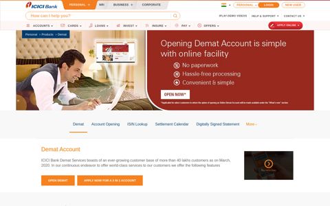 Demat Account - Open Demat Account Online with ICICI Bank ...