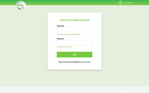 Login/Register - Fonterra Farm Source