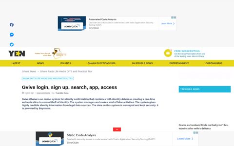 Gvive login, sign up, search, app, access ▷ YEN.COM.GH