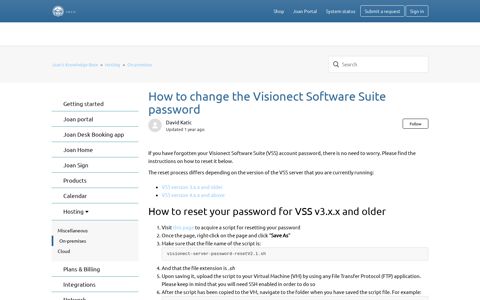 How to change the Visionect Software Suite password - Joan's ...