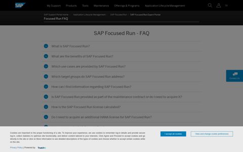 Focused Run FAQ - SAP Support Portal