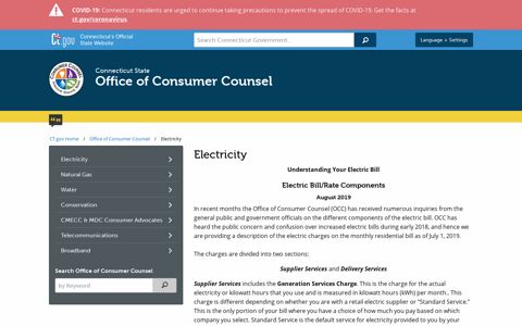 Electricity - CT.gov