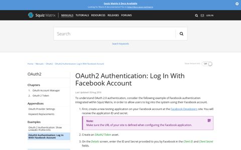 OAuth2 Authentication: Log In With Facebook Account ...