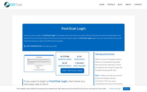 Ford Ecat Login - Find Official Portal - CEE Trust
