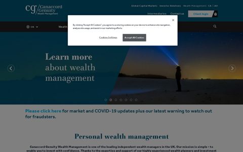 Personal Wealth Management Services | Canaccord Genuity UK