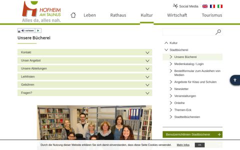 Unsere Bücherei | Hofheim am Taunus
