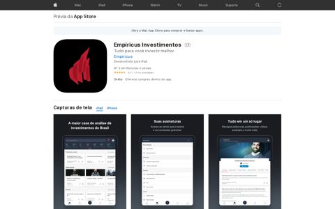 ‎Empiricus Investimentos na App Store