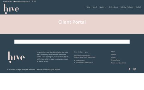 Client Portal | Hive Orange