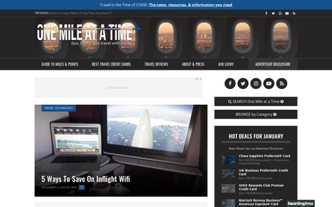 5 Ways To Save On Inflight Wifi | One Mile at a Time