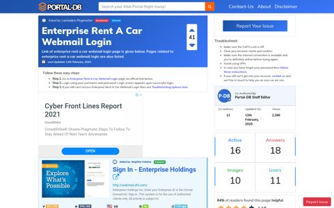 Enterprise Rent A Car Webmail Login