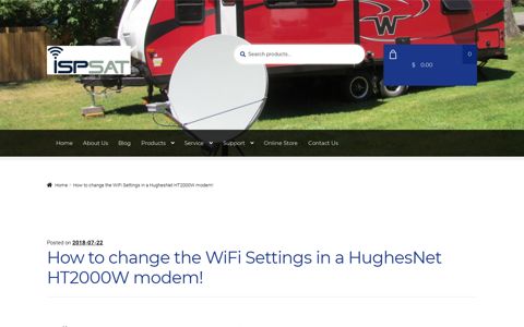 How to change the WiFi Settings in a HughesNet HT2000W ...