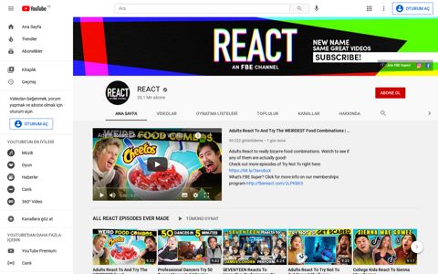 REACT - YouTube
