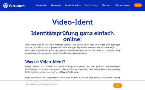Video-Ident - Ferratum Bank