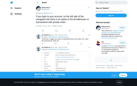 Etherscan.io on Twitter: "If you login to your account, on the left ...