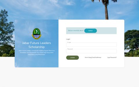 Jabar Future Leaders Scholarship - Login
