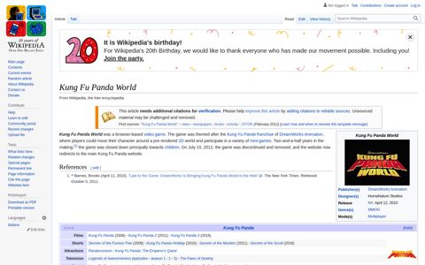 Kung Fu Panda World - Wikipedia