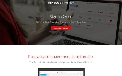 True Key | Say goodbye to the hassle of passwords