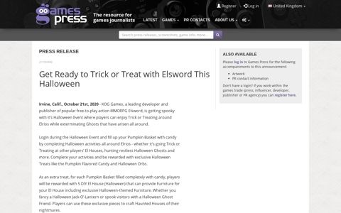 "Get Ready to Trick or Treat with Elsword This Halloween ...