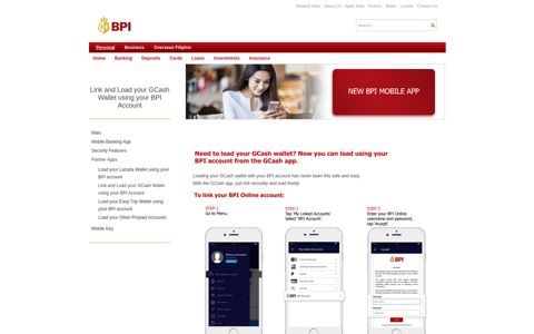 Link and Load your GCash Wallet using your BPI Account | BPI