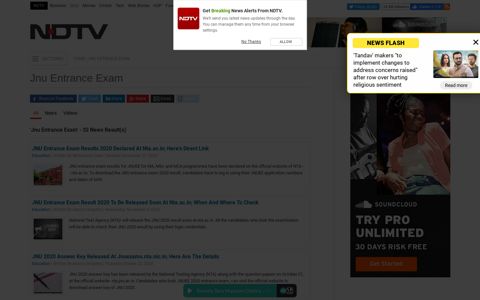 Jnu Entrance Exam: Latest News, Photos, Videos on Jnu ...