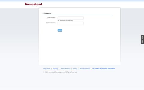 Email Login - Homestead | Build, Make & Create Your Own ...