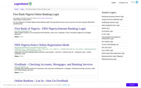 First Bank Nigeria Online Banking Login - LoginDetail