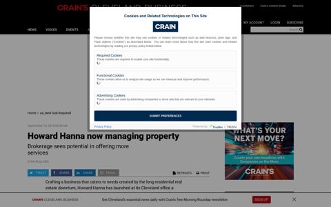 Howard Hanna now managing property