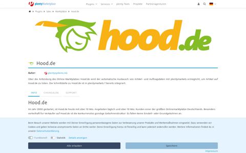 Hood.de | Marktplätze | plentyMarketplace