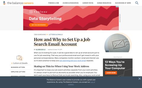 How to Set Up a Job Search Email Account