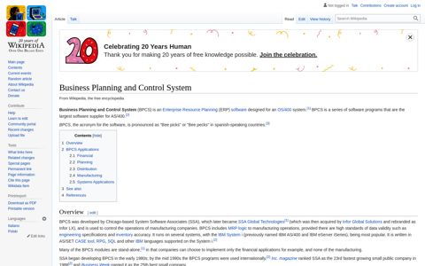 Business Planning and Control System - Wikipedia