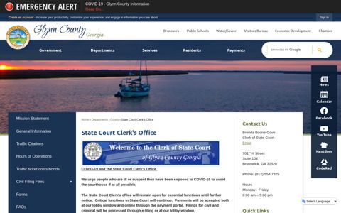 State Court Clerk's Office | Glynn County, GA - Official Website