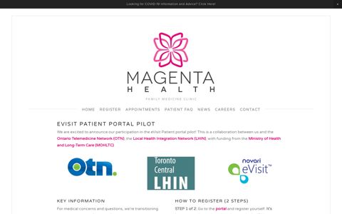 eVisit Patient Portal Pilot — Magenta Health