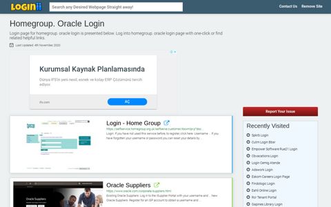 Homegroup. Oracle Login - Loginii.com