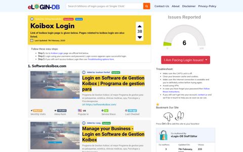 Koibox Login - A database full of login pages from all over the ...