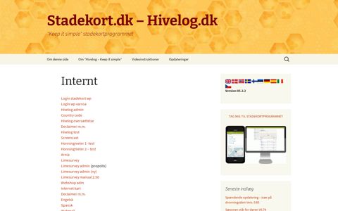 Internt | Stadekort.dk – Hivelog.dk