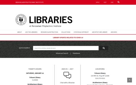 Rensselaer Libraries: Home